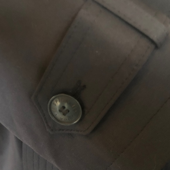 Via Spiga Black Trench Coat (M) - Picture 7 of 12